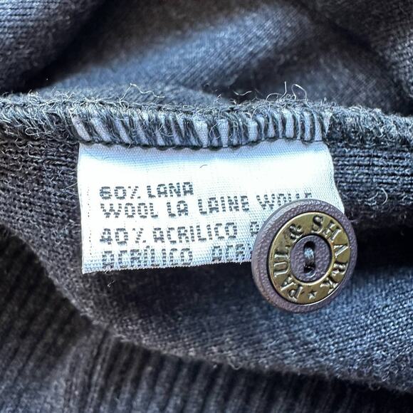 Paul & Shark Dark Gray Wool Blend Pullover Sz L - Picture 9 of 9